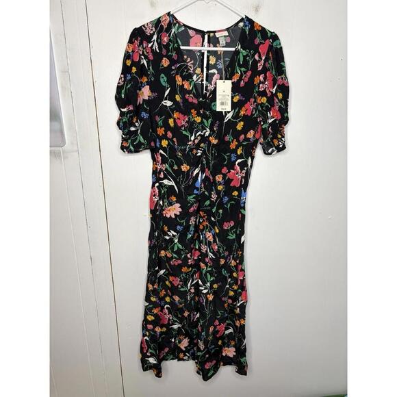 a new day Dresses & Skirts - A New Day Dress Womens Medium Cinched Front Colorful Florals Maxi Modest Spring
